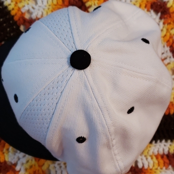 RICHARDSON PTS Flexfit Golf Hat Blk & Wht EUC 10 - Picture 3 of 9